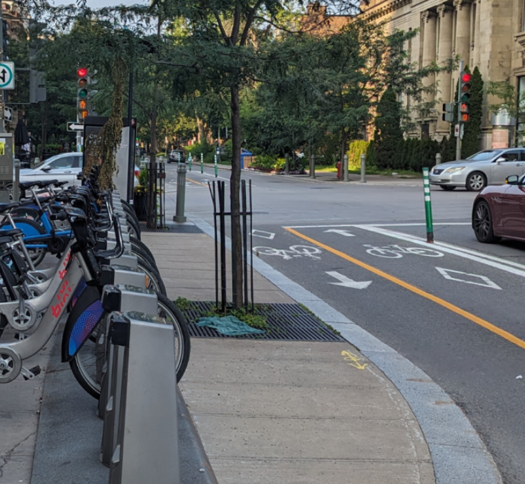 Photo of a bike path and bicycle