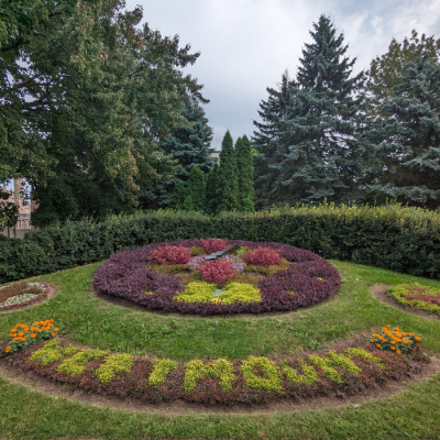 flower clock in Westmount