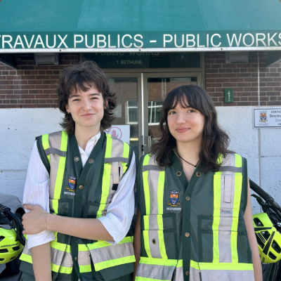 Zoé and Sofia of Westmount's Green Team