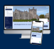 Mockup of the City's new website on desktop and mobile screens