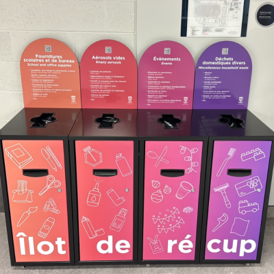 Ilots pour déposer les petits articles