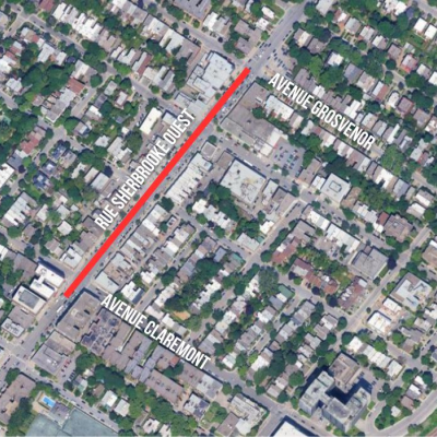 Works on Sherbrooke Street