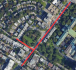 Map of the work zone