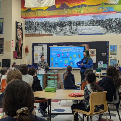 School workshops in a Westmount class