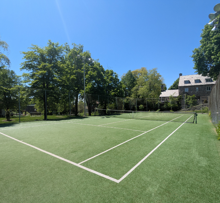 Court de tennis au parc Devon