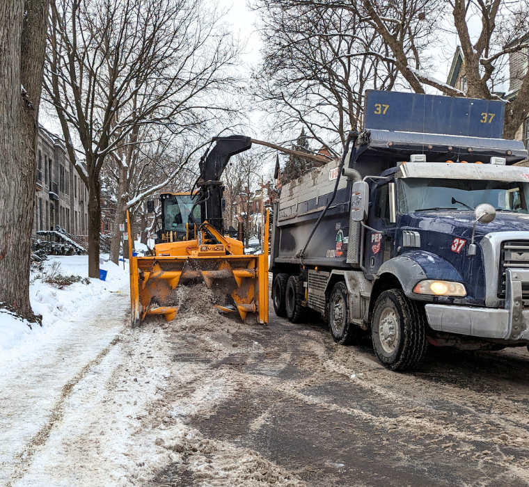 Image of snowplow trucks