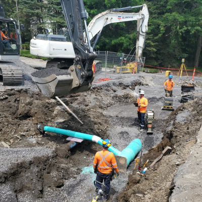 Work on the water network