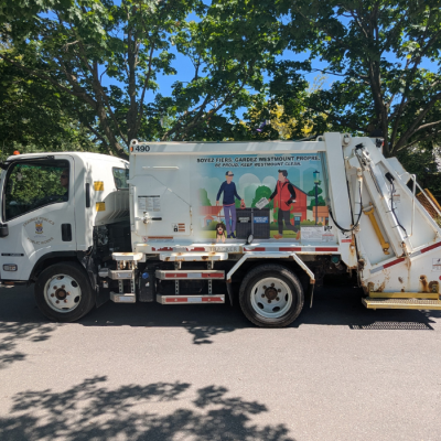 un camion de collecte de Westmount
