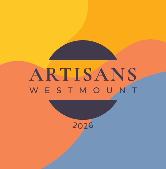 Logo Artisans Westmount sur un fond coloré