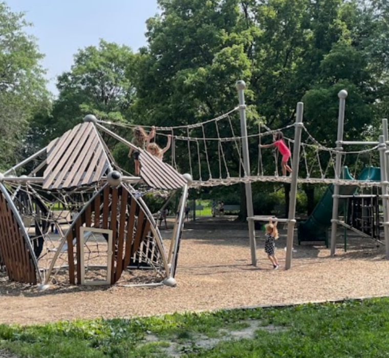 Play structure at Westmount Park