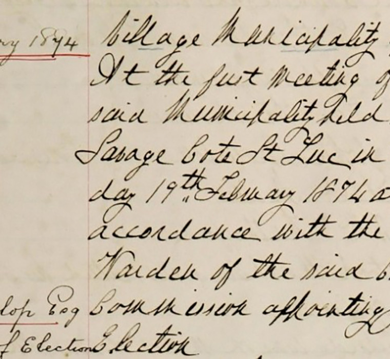 Procès-verbaux écrits à la main