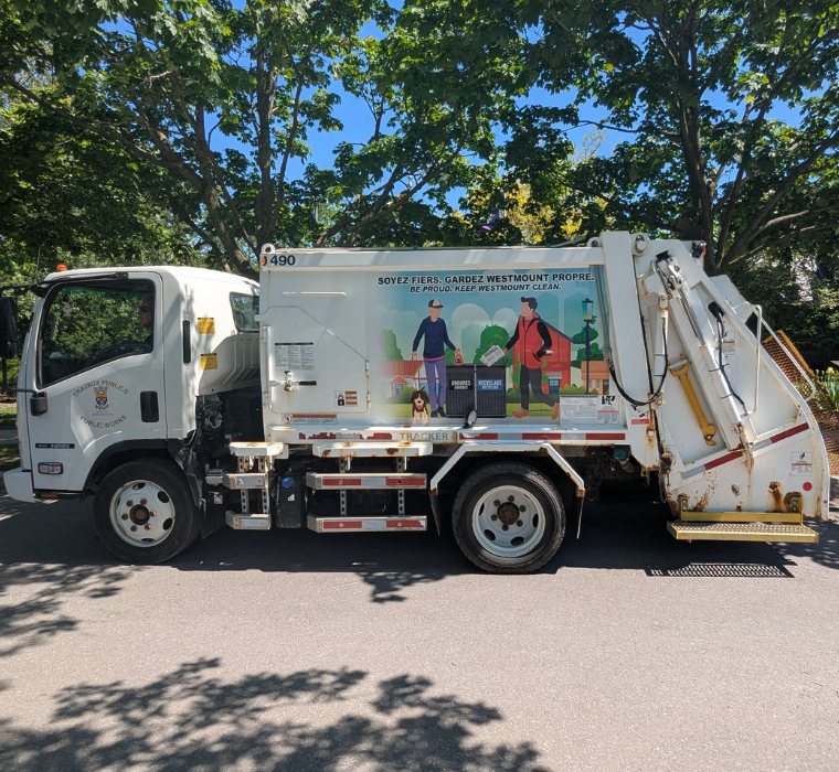 a Westmount waste collection truck