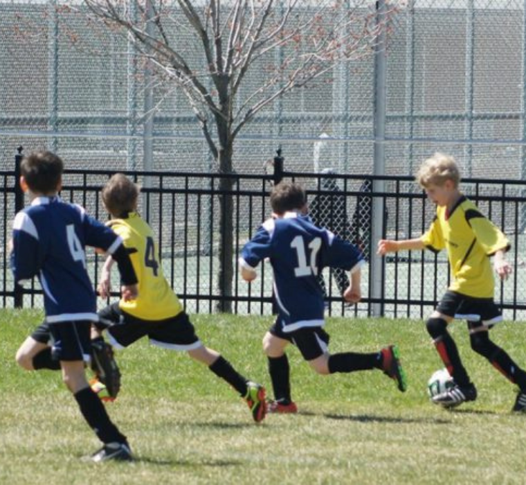 Children playing sports